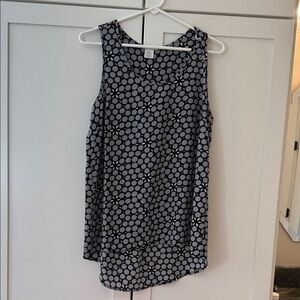 Halogen Black and White Sleeveless Mini Dress